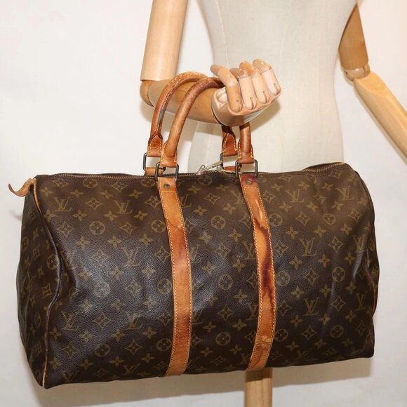 LOUIS VUITTON Monogram Keepall 45 Boston Bag - Picture 1 of 16